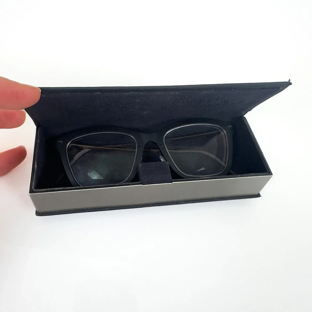 Lindberg Now 6527 Eyeglasses Matte Black Gold Titanium Danish Designer Frames